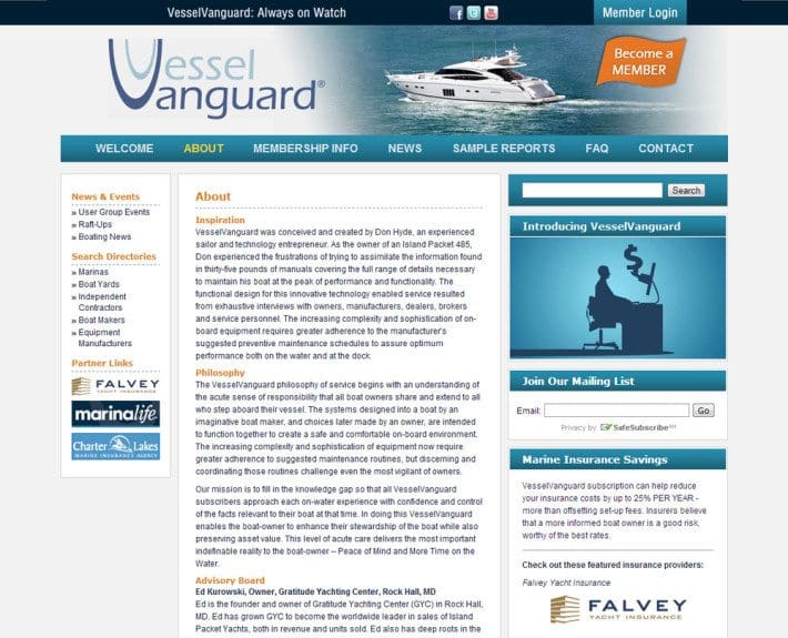 VesselVanguard site designed by blueunderground