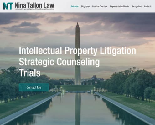 Nina Tallon Law website - Welcome