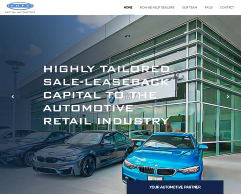 Capital Automotive Website- Welcome