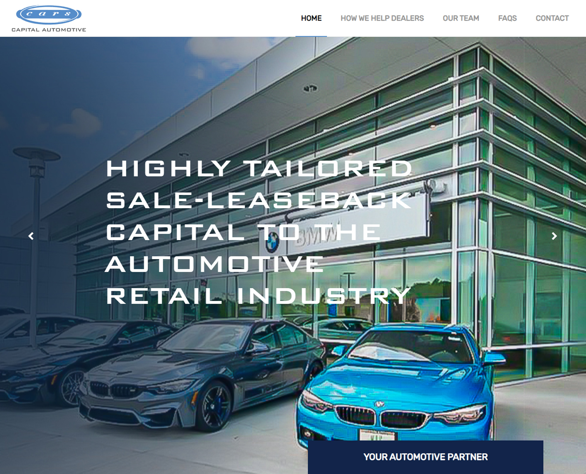 Capital Automotive Website - Welcome
